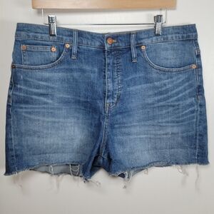 Madewell High-Rise Denim Shorts Summer Denim Beach Shorts Size 32